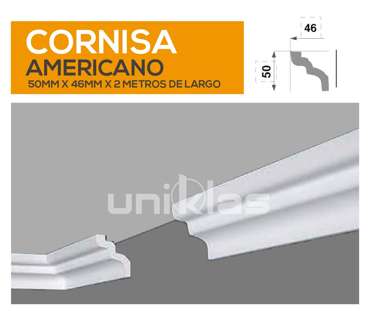 CORNISA DE TECHO AMERICANO MEDIANA DENSIDAD